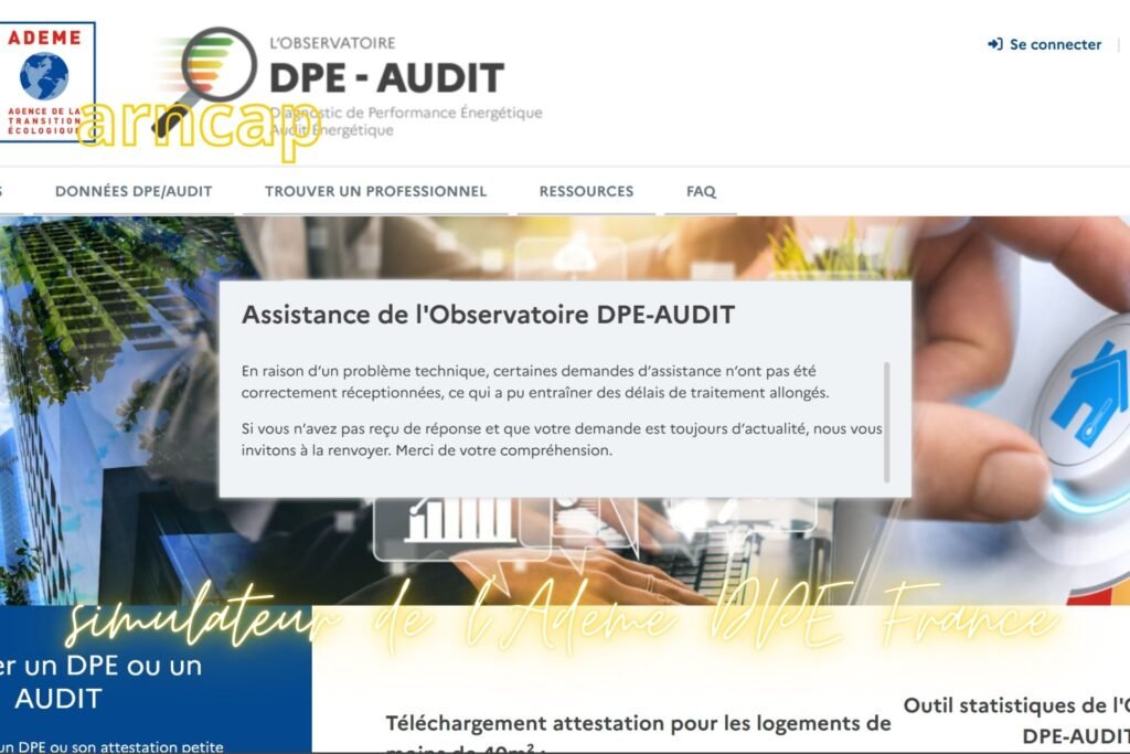 simulateur de l'Ademe DPE France
