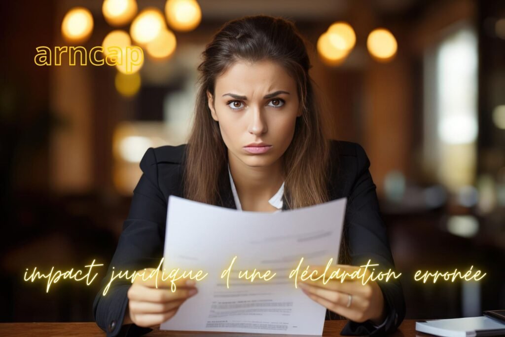 impact juridique d’une déclaration erronée