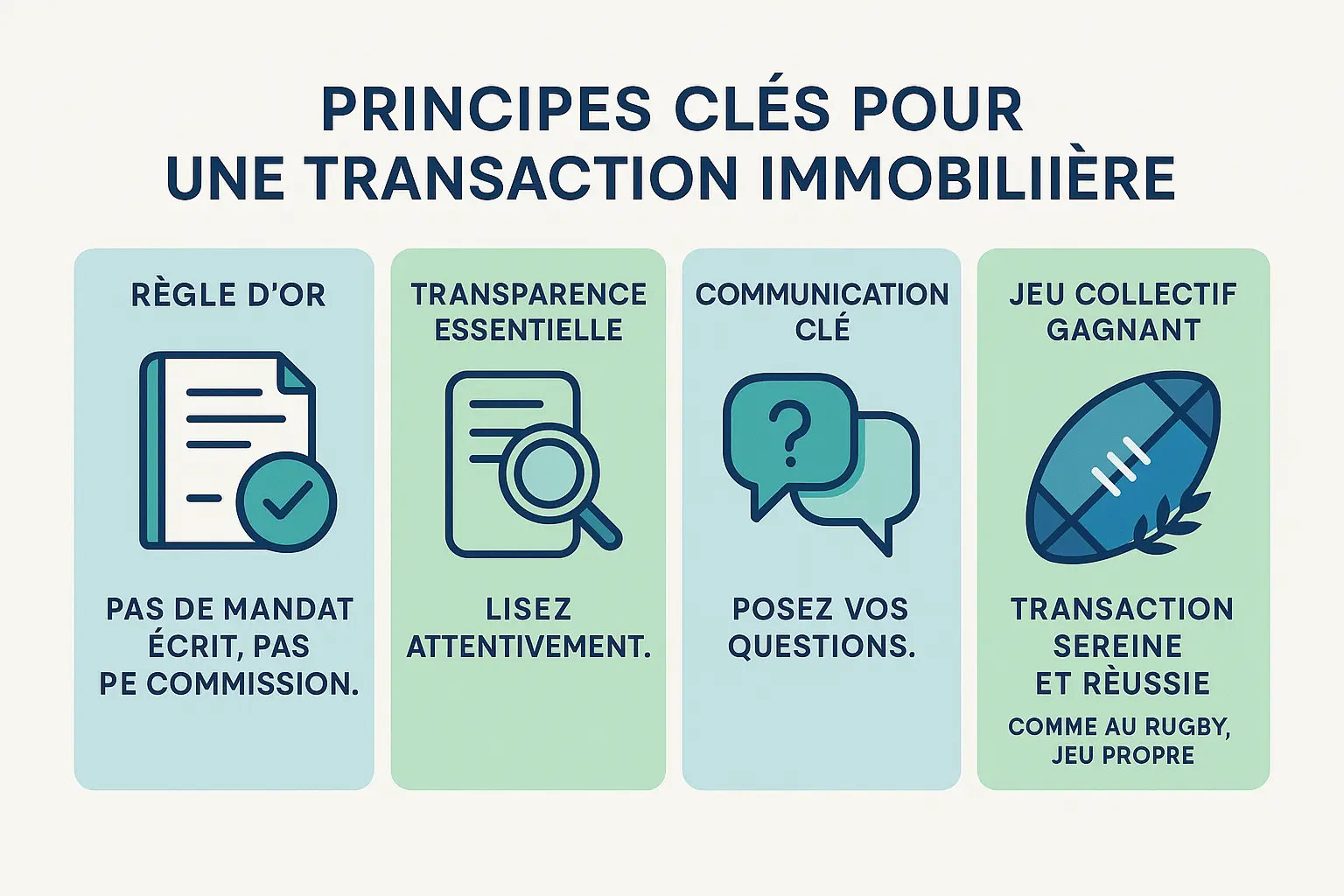 Illustration d'une <strong>transaction immobilière réussie</strong> avec équipe soudée