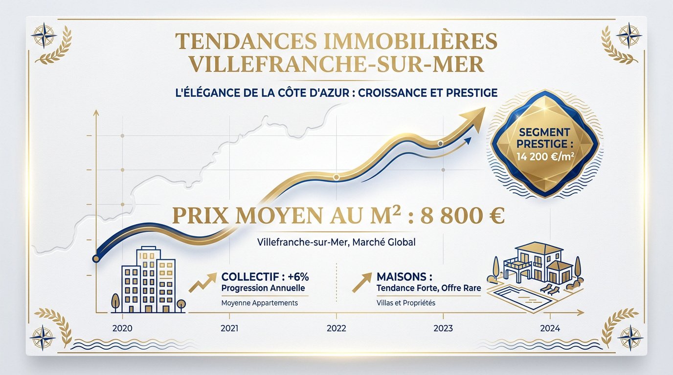 Tendances immobilières Villefranche-sur-Mer