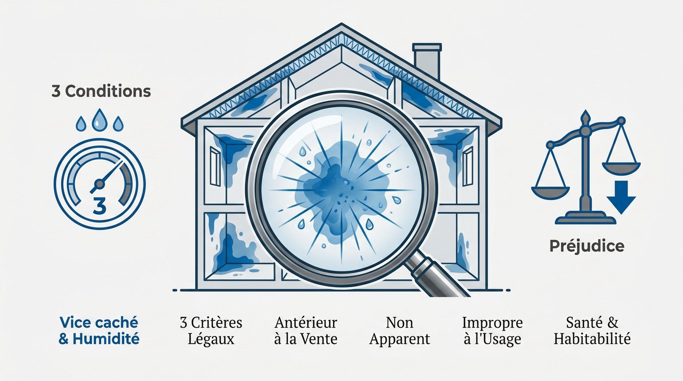 Critères légaux du vice caché pour l'humidité